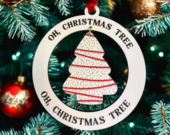 Christmas Tree Cake Ornament | Oh, Christmas Tree | Quick Ship | Veteran-Owned • Ships in 1–3 Days