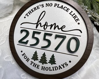 Home for the Holidays Gift - Personalized Zip Code Ornament