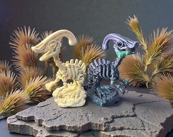 Parasaurolophus "Parasaur" Dino Skeleton – Prehistoric Desk & Shelf Decor With Optional Base
