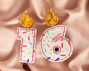 Personalized Birthday Candle Earrings – Sprinkles & Sparkle!