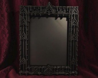 Gothic Dripping Picture Frame 8x10, Cathedral Photo Frame, Dark Academia Decor, Gothic Home Decor, Spooky Victorian Frame