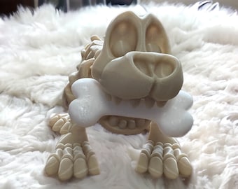 The Flexy Skeleton Dog - Parent and Puppy Sized Options Custom 3D Printed |Veteran-Owned • Ships in 1–3 Days