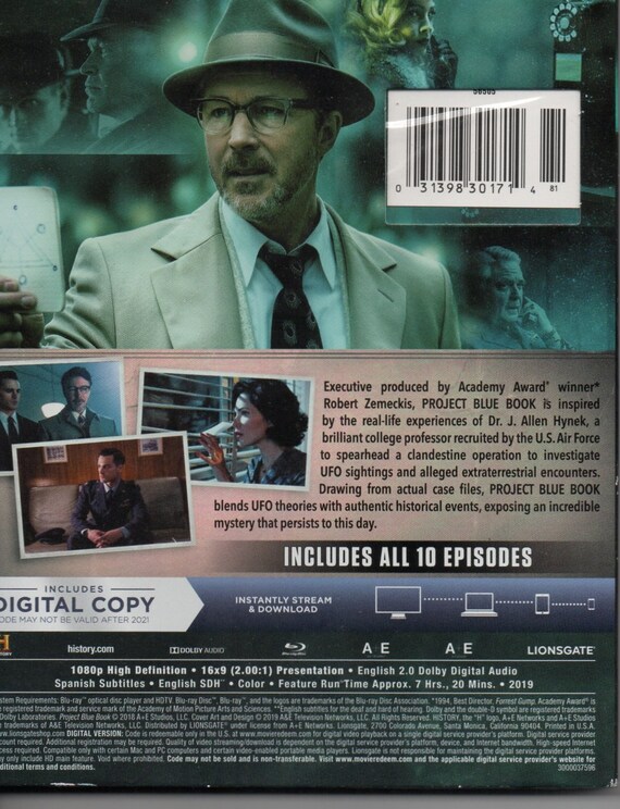Project Blue Book Season 1 Series Blu ray Limited Laminated Slipcover Region A US Edition New Sealed