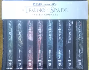 Game Of Thrones 1 - 8 Limited Deluxe Steelbook 4K Ultra HD 33 Blu-ray  Il Trono Di Spade + House of the Dragon S1 (Steelbook 4K) Region Free