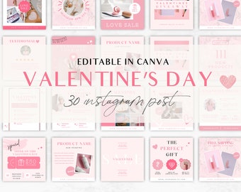 Modèle Instagram de commerce électronique, article Instagram pour la Saint-Valentin, Modèles Canva, Réseaux sociaux, article marketing pour commerce électronique, Flyer Saint-Valentin