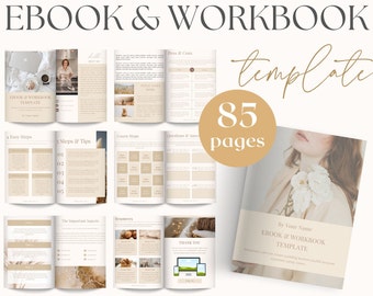 Modelo de pasta de trabalho de e-book Canva, modelo de pasta de trabalho do curso, modelo de curso on-line, modelo de lead magnet Canva, modelo de aceitação, criador de curso