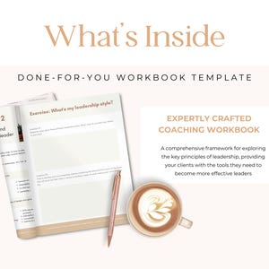 Leadership Mindset Coaching Workbook, Coaching Worksheets, Done for You ...