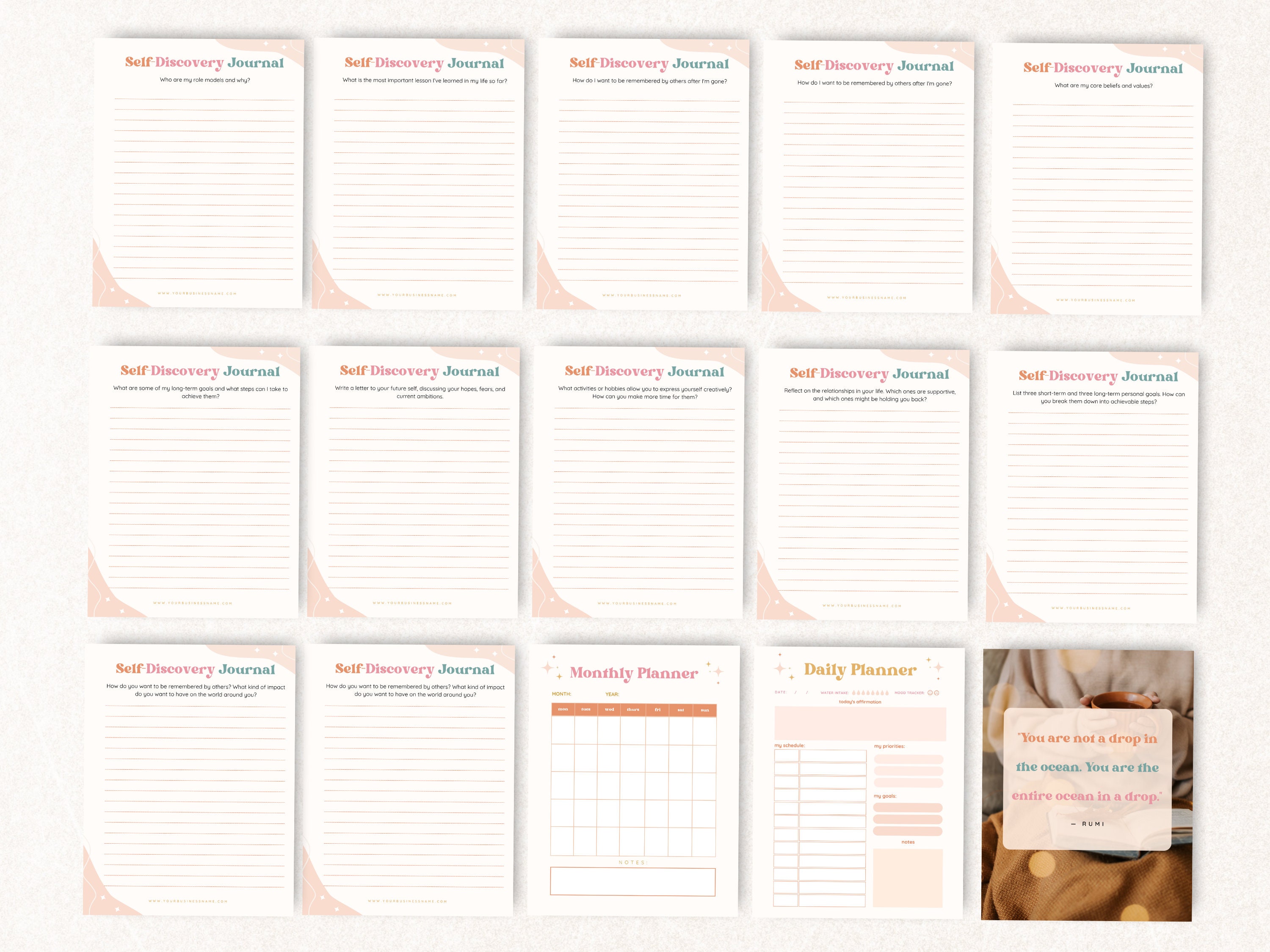 Teen Mental Health Journal Editable Canva Templates Teen - Etsy