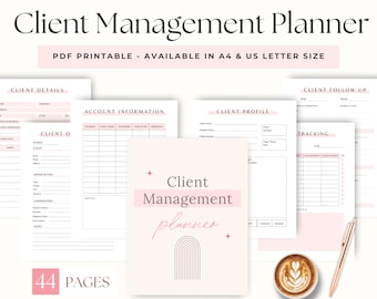 Client Management Business Planner, Client Tracker, Client Management Planner, Client Organizer, Project Management, Printable Planner
