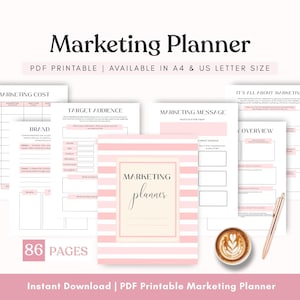 Start Up Marketing Planner | Small Business Marketing Planner | Social Media Planner | Digital Marketing | Blog Planner | SEO Planner