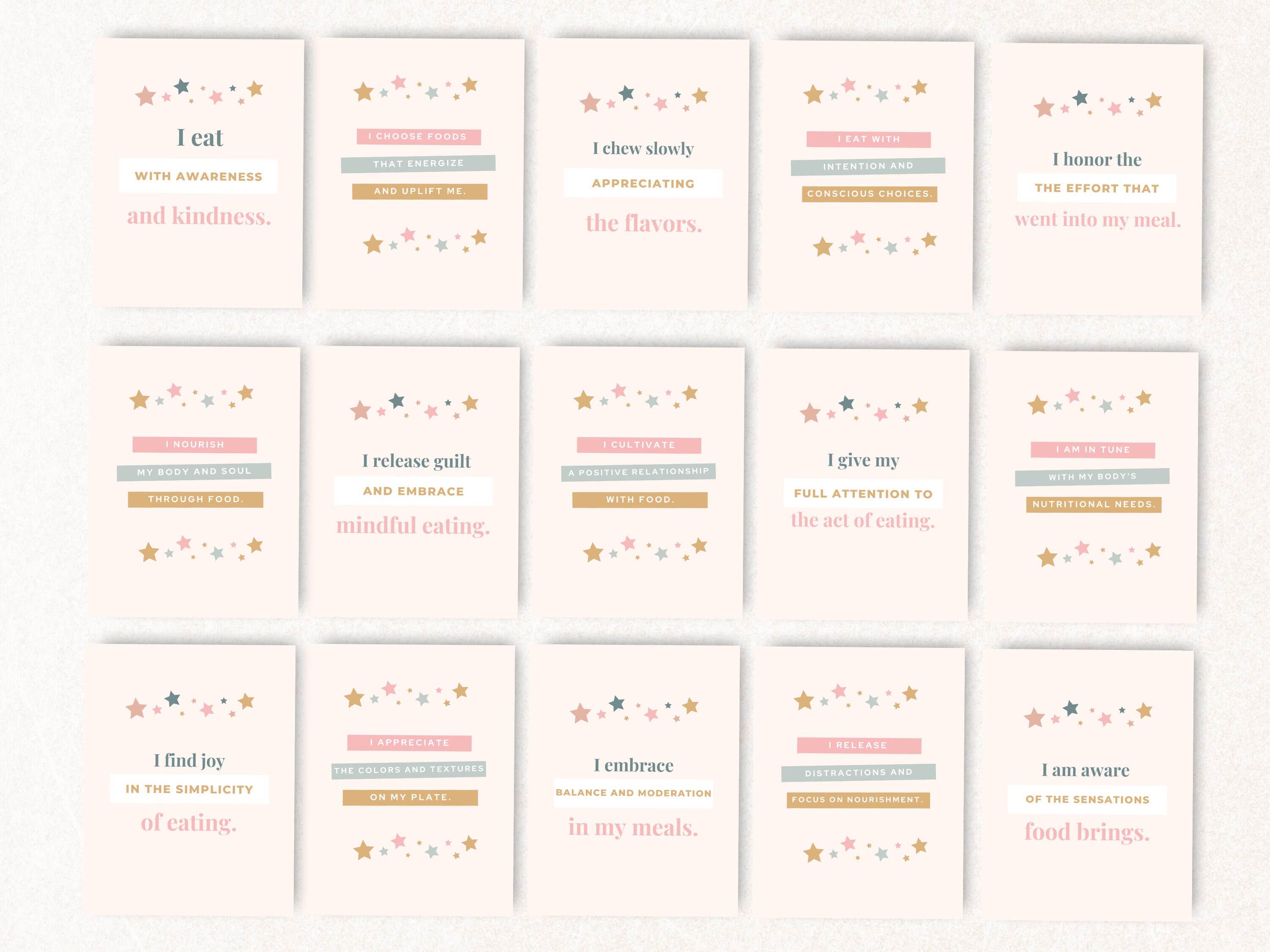 Mindful Eating Journal, Canva Templates, Coaching Toolkits, Mindful ...