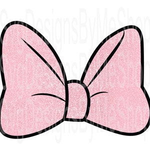 Fiocco di topo glitterato rosa, fiocco di topo dorato, file di taglio del fiocco di topo, file del fiocco di Minnie, download digitale del fiocco, sublimazione, maglietta, bicchiere