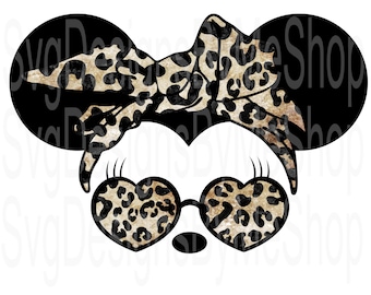Mouse Leopard, Mouse Leopard com Arco, Mouse Leopard, Arquivo Leopard, Download Digital Leopard, Sublimação, Camiseta, Copo