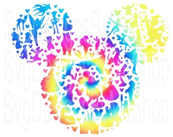 Mouse Tie Dye, Mouse Tie Dye, Tie Dye file, Tie Dye Digital Download, Digital File, Sublimation, T-Shirt, Tumbler, Png File