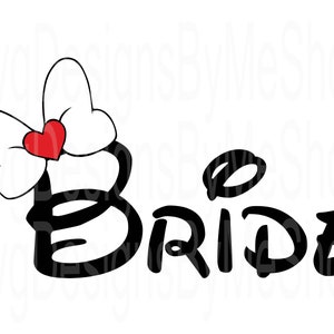 Braut-Maus-Svg, Braut-Svg, Maus-Datei, Minnie Maus digitaler Download, digitale Datei, Sublimation, T-Shirt, Becher, Png-Datei