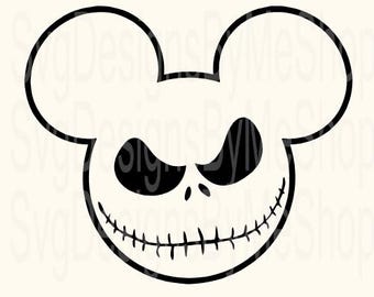 Mickey jack outline png, mickey jack outline svg, jack svg, vinyl cut file, svg and png printable digital design file, instant download