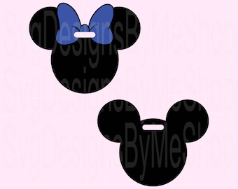 Mickey Luggage Tags, Mouse with Bow, Mouse Luggage Tags, Mickey Digital Download, Digital Download, Sublimation, T-Shirt, Tumbler File, Svg