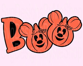 Mickey Boo Pumpkin SVG, Mouse Family Trip SVG, Customize Gift Svg, Vinyl Cut File, Mickey Pumpkin Svg, Mouse file, Mouse Digital Download
