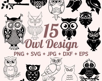 Eule SVG-Bundle, Vögel SVG-bundle, Eule geschnitten Datei, Eule svg-Design, Eule Clipart, Eule svg-Dateien für Silhouette Cricut, svg, dxf, png, eps
