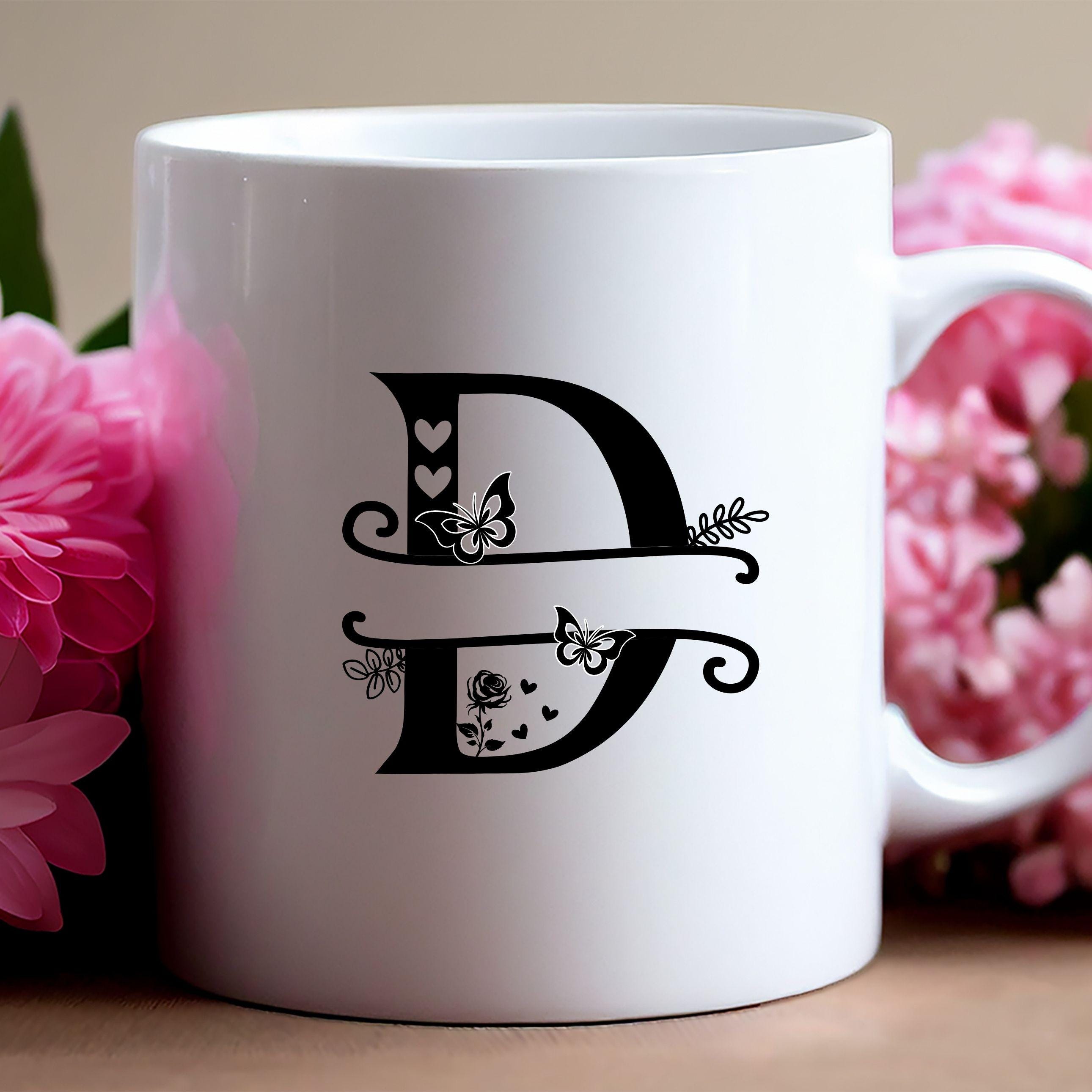 26 Floral Alphabet SVG Bundle | Floral Split Monogram SVG | Initial ...
