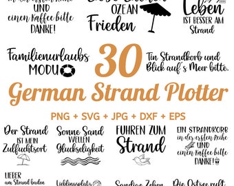 30 German Strand Plotter File, Hallo Sommer SVG, Sommer Zitat SVG, Urlaubsmodus Svg, Sommer Vibes Svg, summer phrases svg, shell silhouette