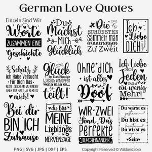 Plotterdatei Liebe Zitate, geschnitten, geschnitten, geschnitten, geschnitten, geschnitten