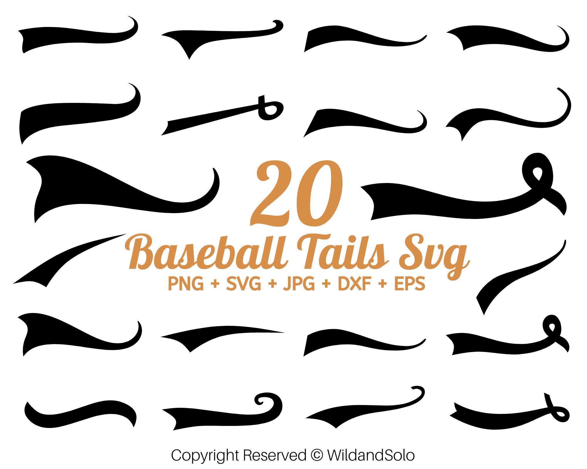 Premium Vector  Swoosh tails retro swooshes typography curly font tail  sport vintage text decoration lettering banners underline accent tidy vector  collection