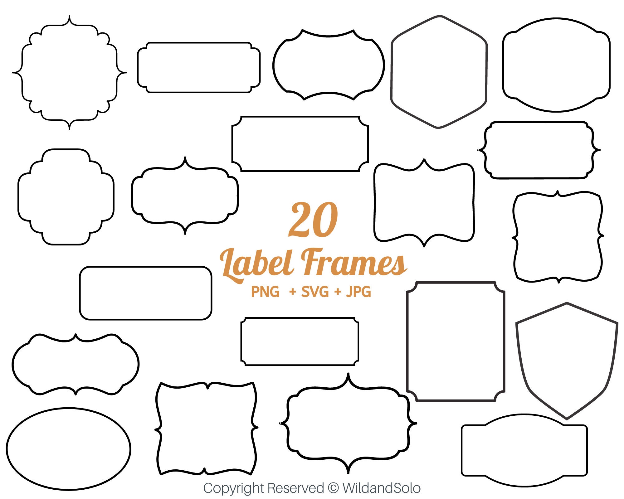 Vector Frames - Etsy