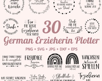 30 Erzieherin deutsche Sprüche SVG Bundld, Erzieher Schriftzüge, Educator Svg, Digistamp Erzieherin, Kindergarten Lebewohl Svg, Erzieher SVG