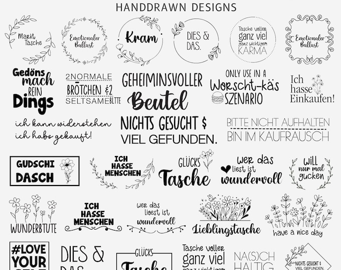 Danke svg Bundle, Danke Design, Deutsches Schriftzug Design, Deutscher ...