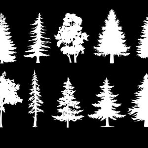10 Tree svg bundle, Travel svg, Landscape svg, Trees svg, Forest Svg Cricut, Outdoor svg, Travel and hiking, nature lovers svg, mountain svg