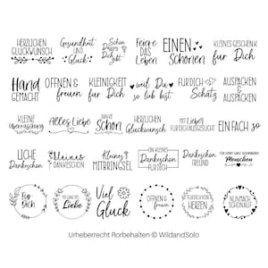 30 Gifts SVG Bundle, Presents SVG Bundle, Gift Box Svg, Gifting Vector Icons, Hand gemacht svg, German Bundle, German Quotes Bundle image 2