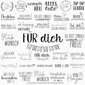 Geburtstags svg Bundle, Geburtstags svg Design, Geburtstags Zitat svg, Deutsches svg, Deutsche Plotterdatei svg, Schnitt Dateien für Cricut