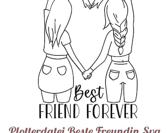 Best Friend Forever Plotterdatei Svg ,Plotterdatei Beste Freundin SVG, Beste Freunde Bundle, Freundschaft SVG, Schwerster SVG, Friends svg