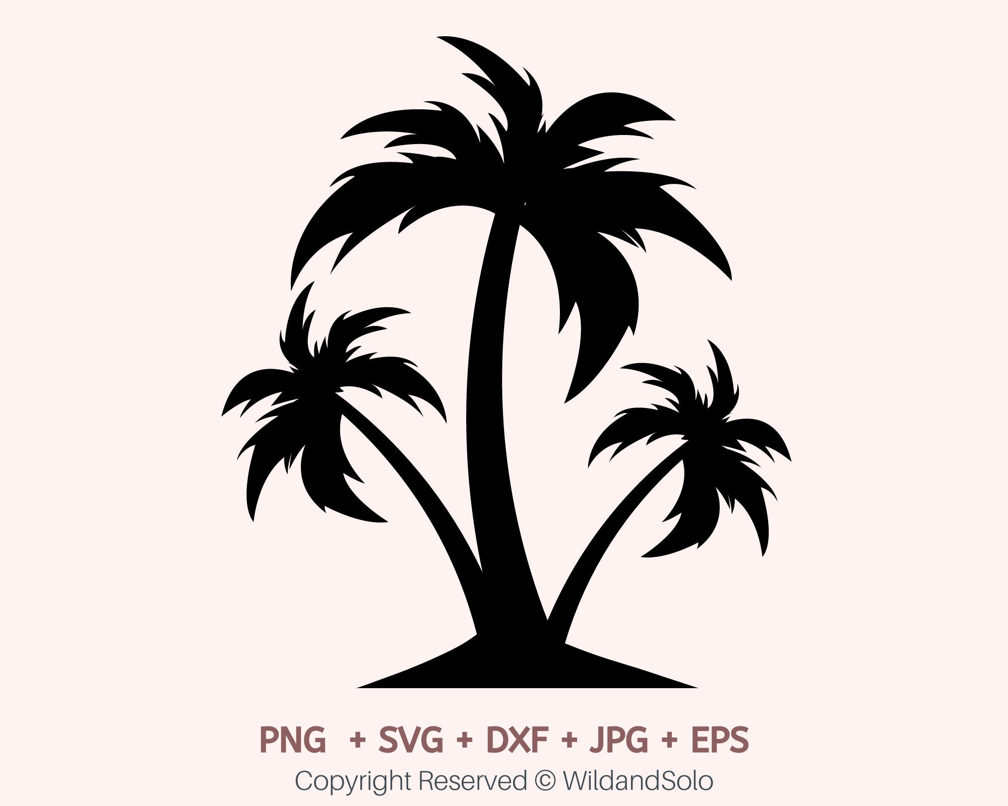 Palm Tree Svg Palm Tree Decal Svg Palm Tree Silhouette Palm Etsy Canada