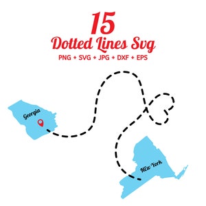 Dashed Line Doodles, Dotted Line Svg, Dotted Line Clipart,,Line doodles set, Dotted Line Doodles Set By Solo Wild