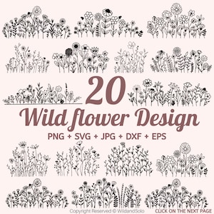 Field of Wildflowers SVG