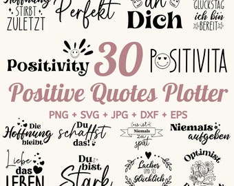 30 Positives Zitat SVG Bundle, Zuhause quotes svg, German saying bundle, German positive svg, German svg, German Inspirational Saying