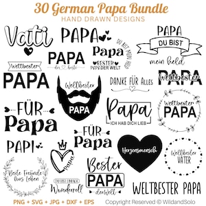 30 Bester Papa svg Bundle, Papa svg Bundle, Papa Zitat svg, Plotterdatei Papa, Papa svg, Vater und Sohn, Vatertag svg, Schnitt Datei