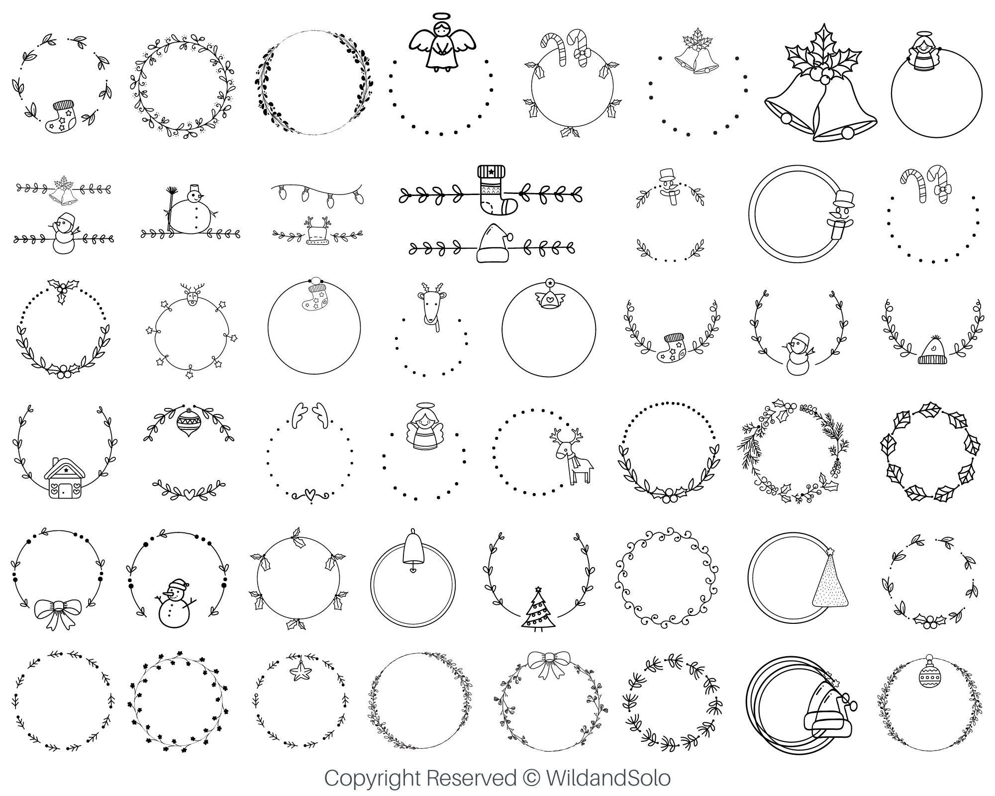 100+monogram Frame Svg Bundle, Floral Frame Svg, Wreath Frame Svg ...