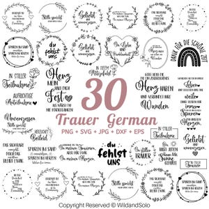 Proverbe allemand Trauer, svg Du bist Fräulein, Trost Licht SVG, svg Grabkerzen, en deuil silencieux, fichier traceur Svg, Cricut & Silhouette