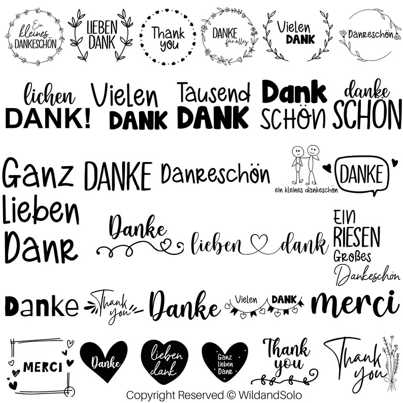 German Danks Svg Bundle, German Sayings Svg, Thank You Svg Bundle