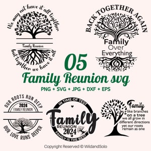 Family tree with quotation svg bundle, Our Love Runs Deeper, family reunion svg, tree of life svg, Our Roots Run Deep, Tree with roots SVG