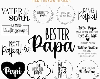 30 Bester Papa svg Bundle, Papa svg Bundle, Papa Zitat svg, Plotterdatei Papa, Papa svg, Vater und Sohn, Vatertag svg, Descarga digital