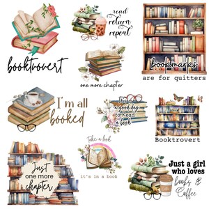 10 boeken citaten png-bundel, boek lezen png, boekenliefhebber png, boeksublimatiebundel, bundel boekcitaten png, silhouet afbeelding 2
