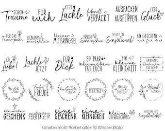 30 Deutsche Sprüche Plotterdetai, Label Lettering, Deutscher Spruch, Deutsche Sprüche svg Bundle, Schlüsselanhänger Plotterdatei, Schriftzug Plotterdatei