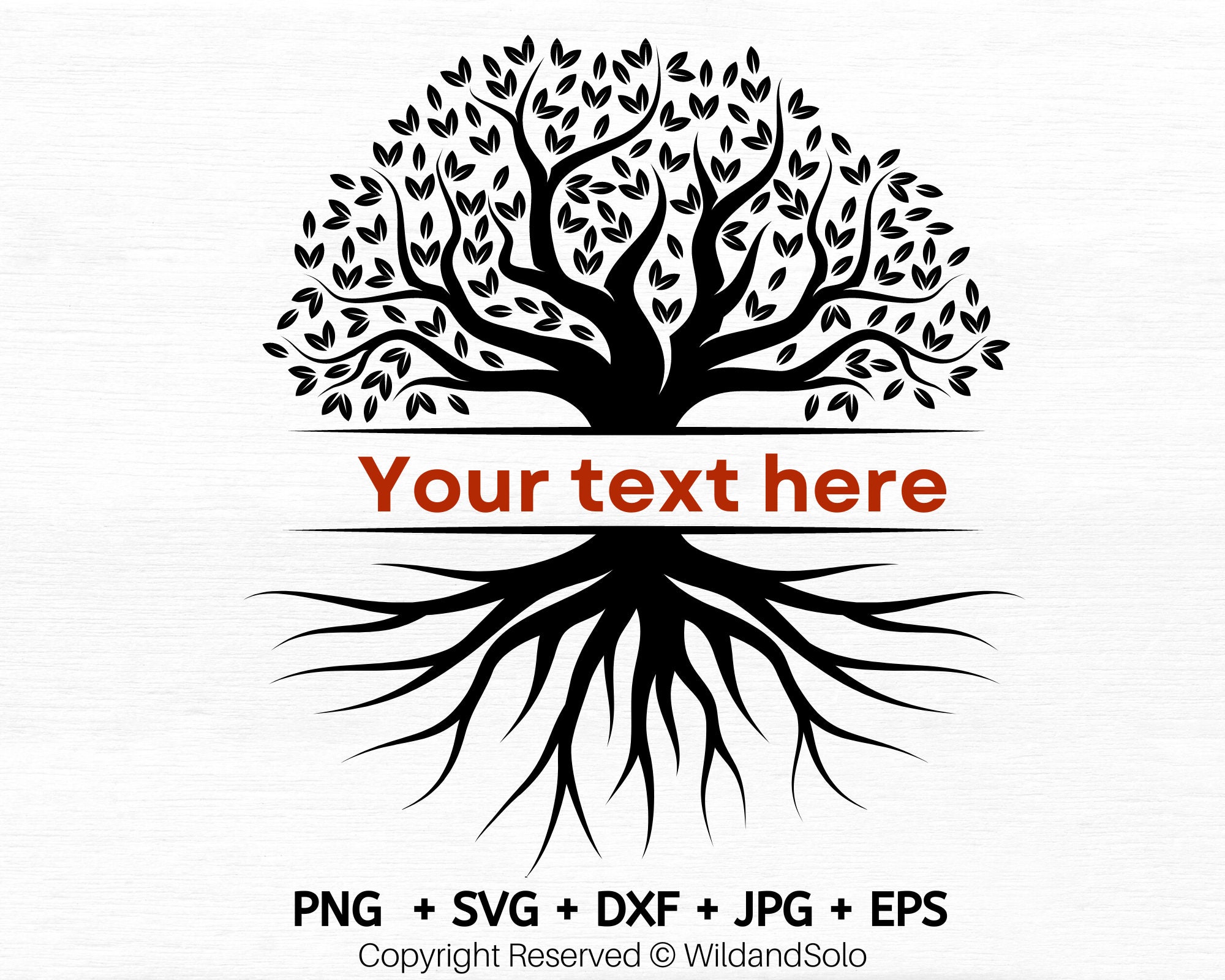 Family Tree Svg Tree of Life Monogram Svg Tree With Roots - Etsy Australia