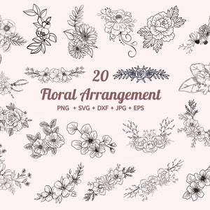 Flowers Svg, Flower Border Svg, Flower Boarder Svg, Floral Svg, Peonies Svg, Roses Svg, Peony Svg, Svg files for Cricut, png, dxf