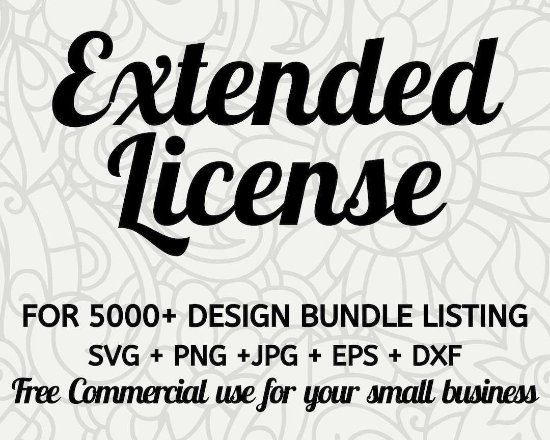 EXTENDED License for 5000+ Design Bundle Listing by Solo Wild - Etsy