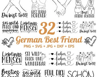 32 plotterdatei beste Freundin SVG, beste Freunde SVG-bundel, Freundschaft Svg, Schwerster SVG, Freundschaft Zitate svg, vrienden svg